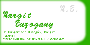 margit buzogany business card